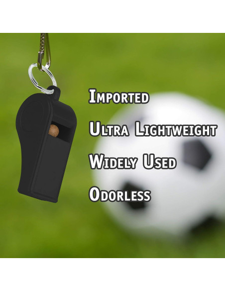 Silbato de Seguridad Water Gear Negro Ultra Liviano