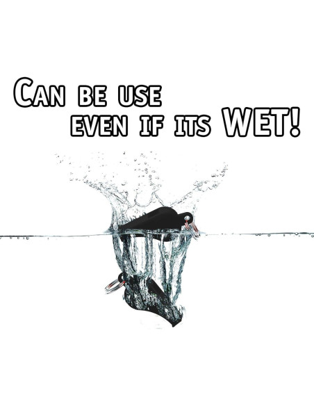 Silbato de Seguridad Water Gear Negro Ultra Liviano