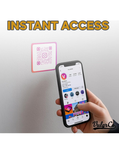 Stickers Personalizados VulgrCo con Código QR - Vinilo Resistente
