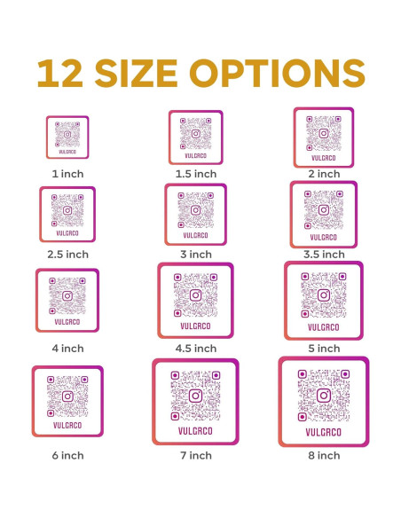 Stickers Personalizados VulgrCo con Código QR - Vinilo Resistente