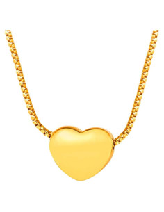 Collar Choker de Corazón U7 para Mujeres - Acero Inoxidable 18K