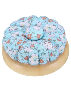 Almohadilla de Agujas de Costura HARFINGTON Floral Azul 14x10cm
