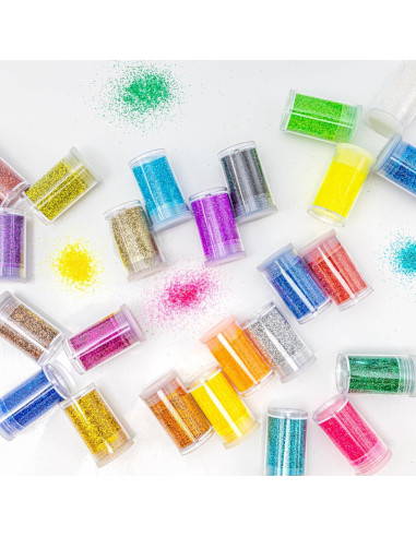 Conjunto de Purpurina Holográfica Ultra Fina 24 Colores 6g