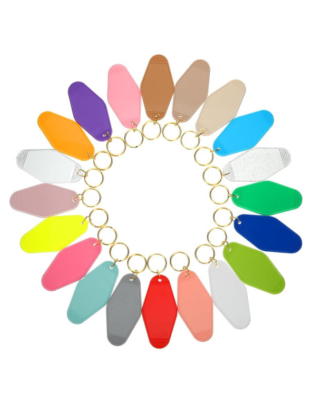 Llaveros Retro Thyle en Blanco para Sublimación - 60 Piezas