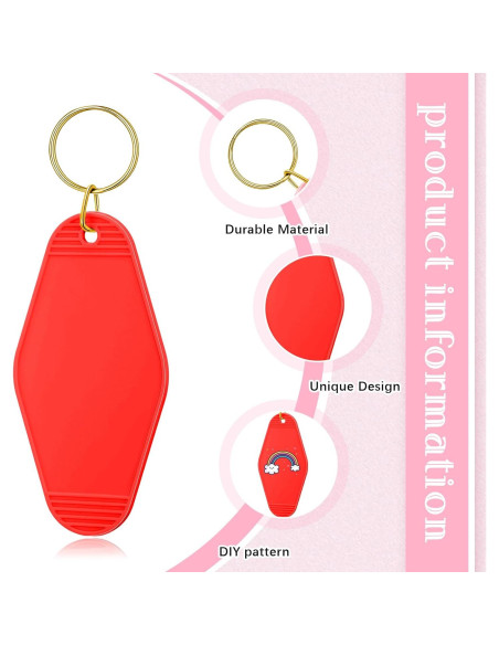 Llaveros Retro Thyle en Blanco para Sublimación - 60 Piezas