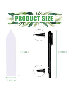 1000 Etiquetas de Plástico para Plantas Giaueoa 100x20mm 2