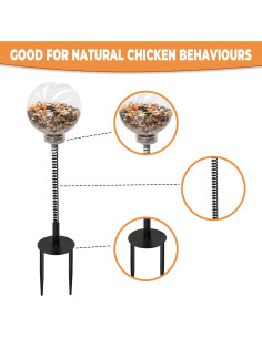 Juguetes de Enriquecimiento para Pollos Oooct - 2 Paquete 2