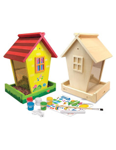 Kit de Manualidades Obras de Ahhh - Comedero para Aves de Madera