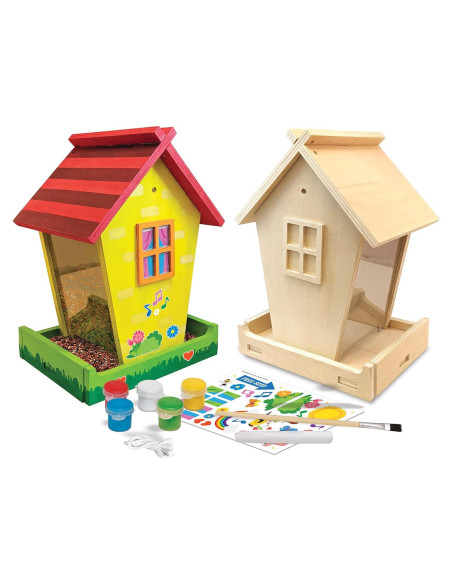 Kit de Manualidades Obras de Ahhh - Comedero para Aves de Madera
