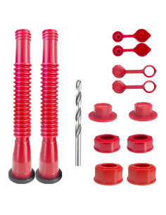 Kit Reemplazo Pitorro Bidón Gas Rojo 2 Unidades 20.57 cm