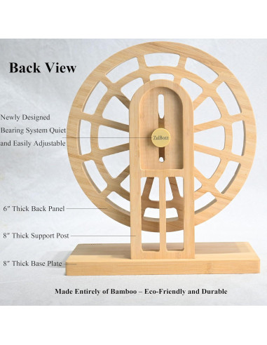 Rueda de Hámster ZulBozz 17.8 cm Silenciosa y Ajustable