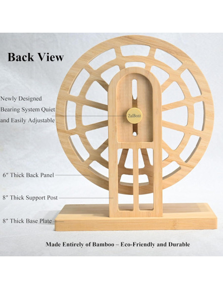 Rueda de Hámster ZulBozz 17.8 cm Silenciosa y Ajustable