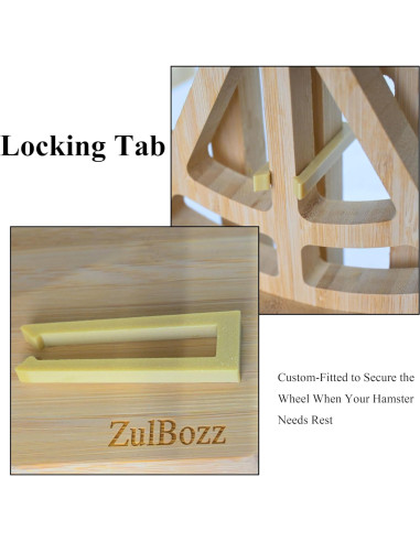 Rueda de Hámster ZulBozz 17.8 cm Silenciosa y Ajustable