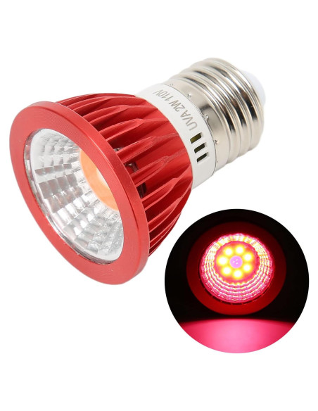 Bombilla de Calor para Reptiles Ciciglow 2W E27 Luz Roja