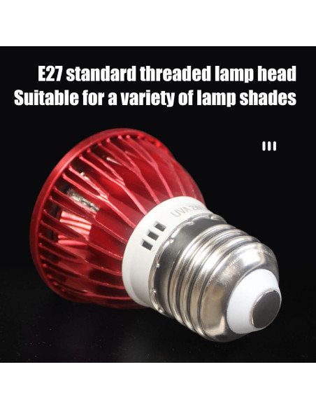 Bombilla de Calor para Reptiles Ciciglow 2W E27 Luz Roja