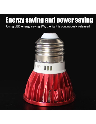 Bombilla de Calor para Reptiles Ciciglow 2W E27 Luz Roja