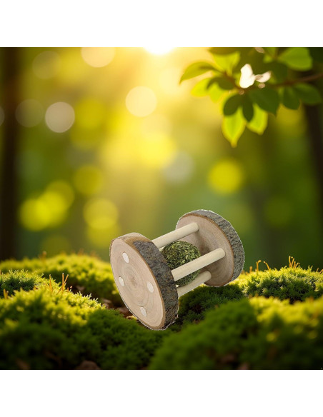 Juguete Masticable de Madera Natural Tnyvm para Hámster y Conejo