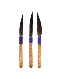 Set de 3 Brochas de Pinstriping Mack 10 Series - Pelo de Ardilla