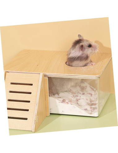 Caja de Baño para Hámster BESPORTBLE Acrílico 18.9x12.6cm