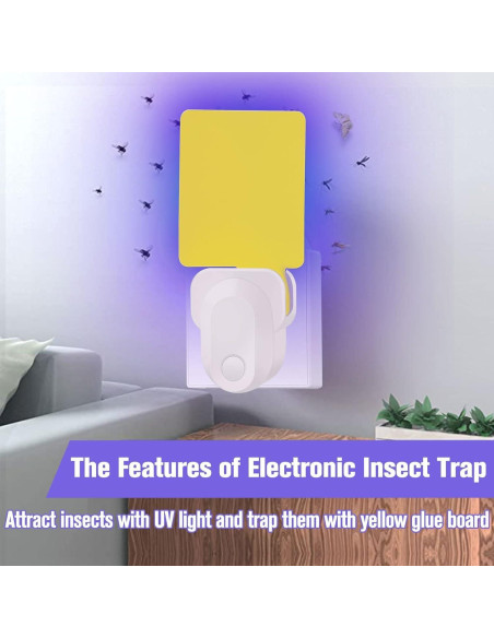 Trampa Electrónica para Insectos Voladores Defendy 2PCS Luz UV
