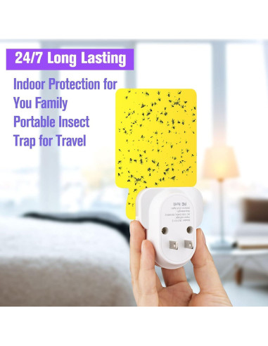 Trampa Electrónica para Insectos Voladores Defendy 2PCS Luz UV