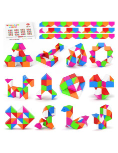 Mini Cubo de Serpiente Fidget Vdealen - 12 Piezas 5.5x3.7 cm