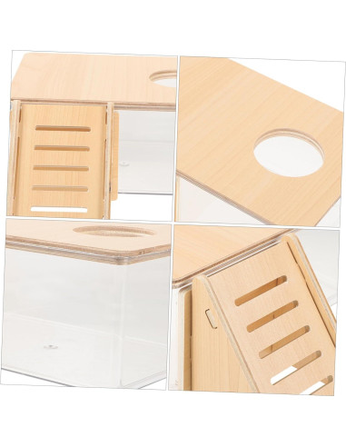 Caja de Baño para Hámster BESPORTBLE Acrílico 18.9x12.6cm