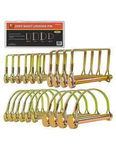 Pasadores de Seguridad Galvanizados Wellmax 20 Pcs 1/4" 5/16" 3/8"