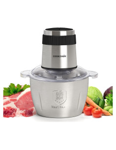 Procesador de Alimentos COOKZHOM 500W 12 Tazas Acero Inoxidable