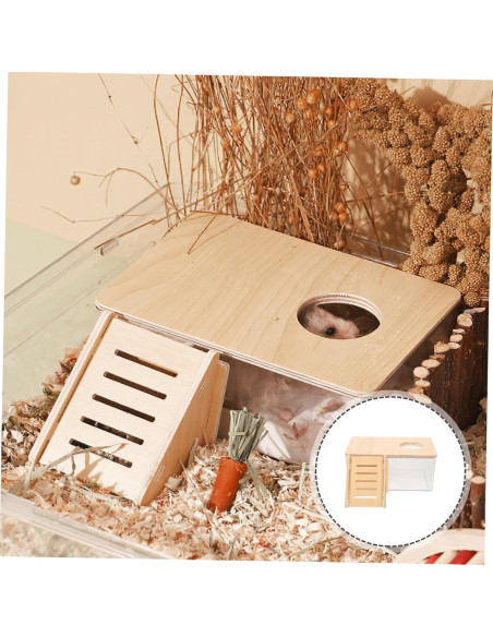 Caja de Baño para Hámster BESPORTBLE Acrílico 18.9x12.6cm