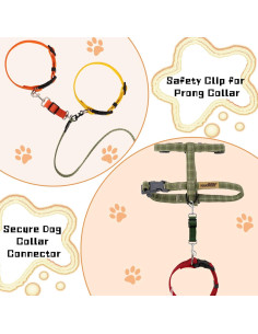 Clip de Collar de Perro Saintrygo 8 Piezas Ajustable Nylon 2