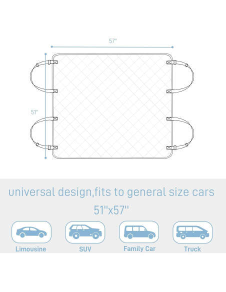 Funda de Asiento para Perros DMS PROTECTOR Universal Negra