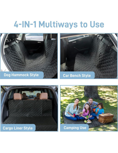 Funda de Asiento para Perros DMS PROTECTOR Universal Negra