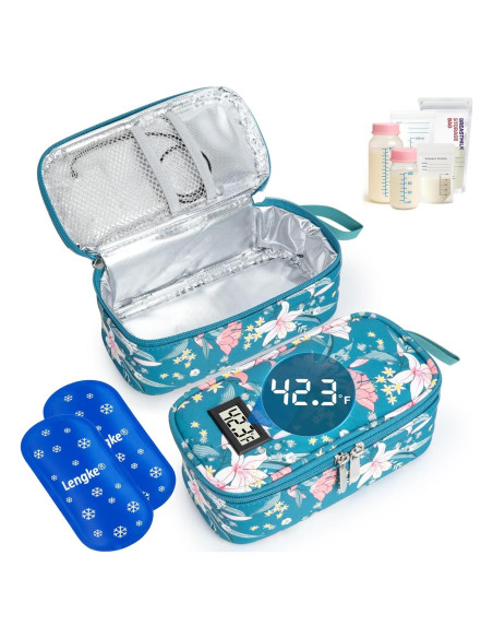 Bolsa de Viaje para Leche Materna DawnBox - 0.59kg, Pantalla Temperatura