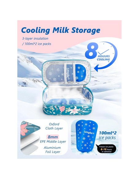 Bolsa de Viaje para Leche Materna DawnBox - 0.59kg, Pantalla Temperatura
