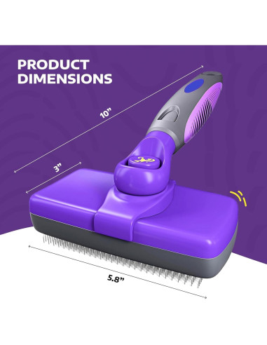 Cepillo Autolimpiante para Perros y Gatos - Aseo Eficiente