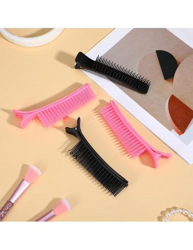 4 Clips de Agarre para Seccionar Cabello MBAIYO Antideslizantes