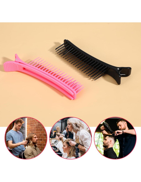 4 Clips de Agarre para Seccionar Cabello MBAIYO Antideslizantes
