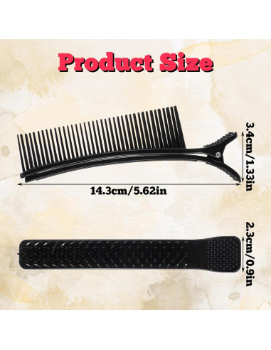 4 Clips de Agarre para Seccionar Cabello MBAIYO Antideslizantes