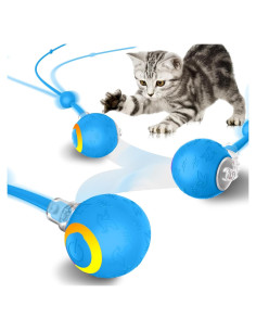 Juguete Interactivo para Gatos Hipibbo O9 Azul Recargable USB