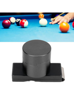 Soporte de Tiza Magnético para Billar HilBeliFU - Aluminio Negro 2