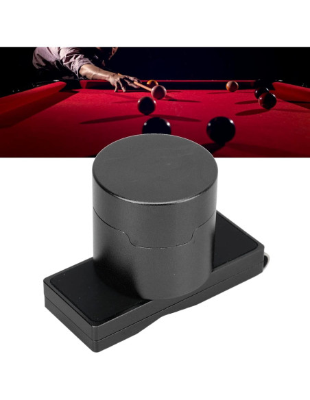 Soporte de Tiza Magnético para Billar HilBeliFU - Aluminio Negro
