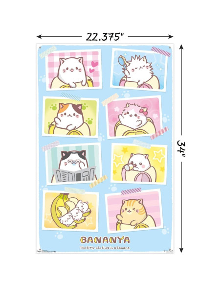 Póster de pared Bananya Trends International 86.4x56.8 cm