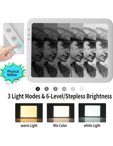 Caja de Luz A3 Inalámbrica iVAOOZE LED Recargable 6670Lux