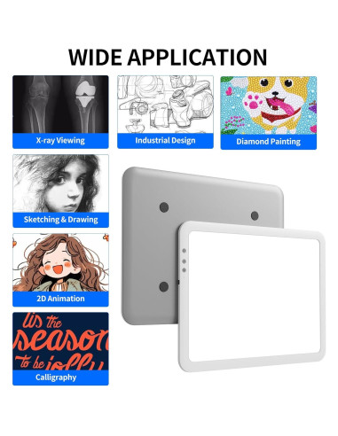 Caja de Luz A3 Inalámbrica iVAOOZE LED Recargable 6670Lux