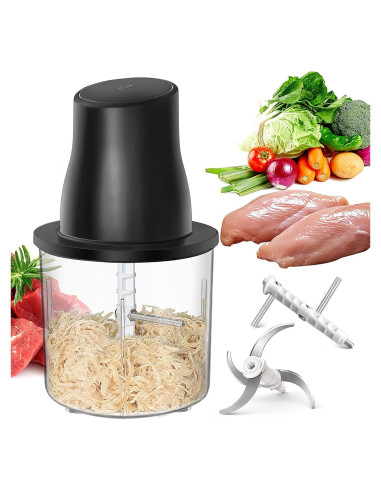 Desgarrador de Pollo Eléctrico Didforu 250W con Molinillo