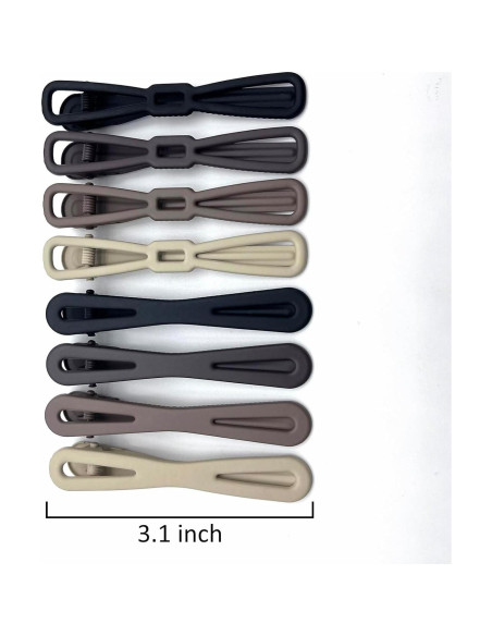 Clips de Pelo en Forma de Pato TENOC 8 Piezas 8 cm Antideslizantes