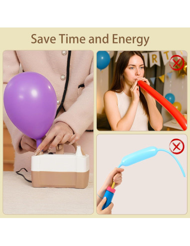 Bomba de aire eléctrica AXHJ para globos - Doble boquilla 110V