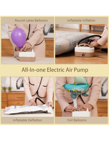 Bomba de aire eléctrica AXHJ para globos - Doble boquilla 110V