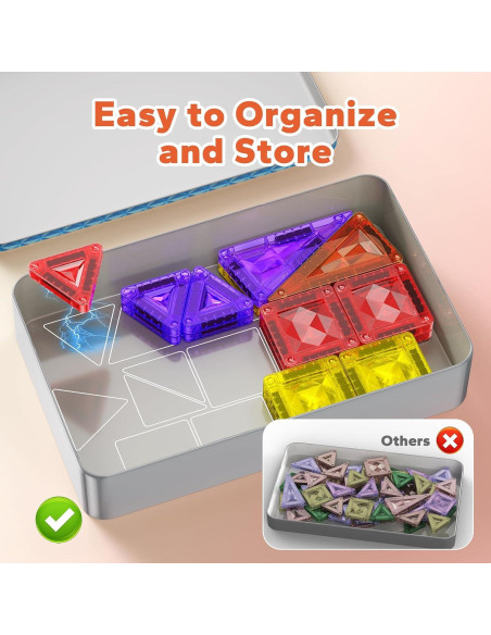 Juego de Azulejos Magnéticos BAIJLE 80 Piezas para Niños 3+